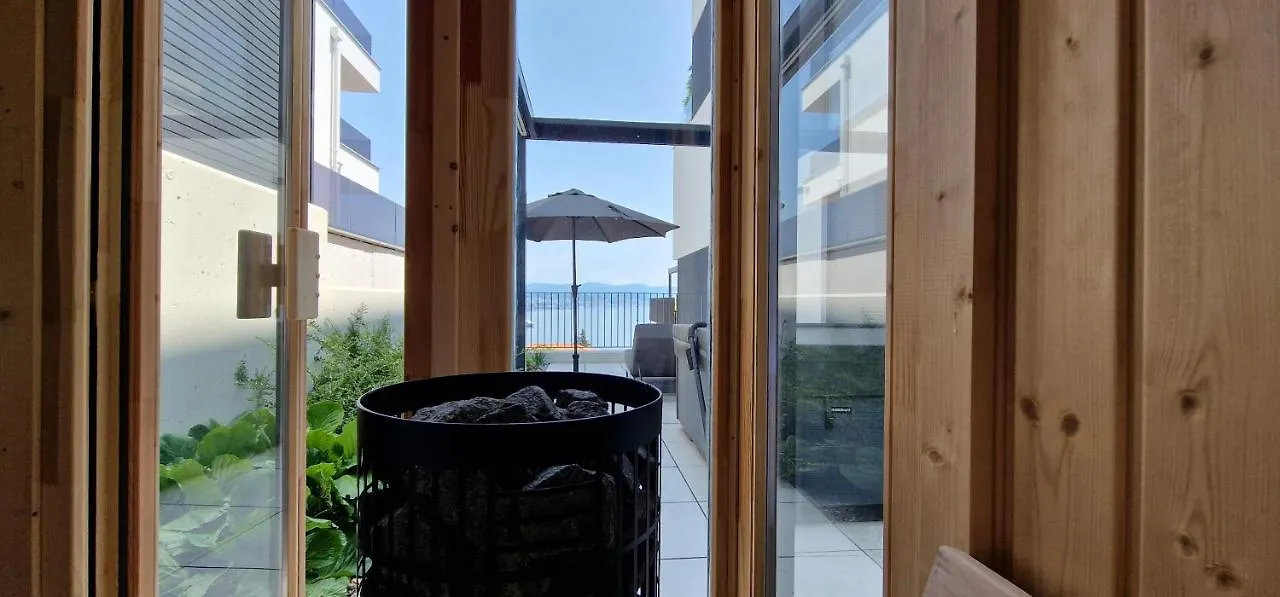 Lägenhet Qvarnero No18- Luxury Residence With Swimming Pool, Private Sauna And Jacuzzi Opatija