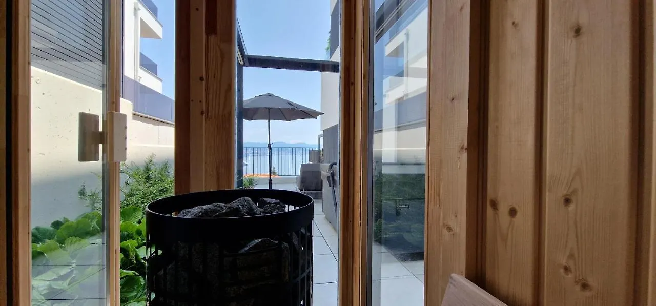 Qvarnero No18- Luxury Residence With Swimming Pool, Private Sauna And Jacuzzi Opatija Apartment